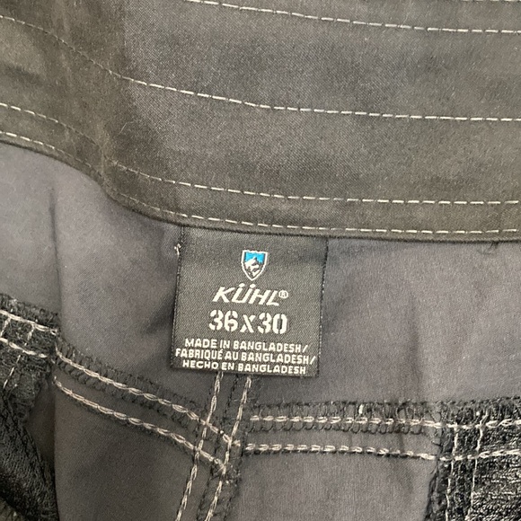 Kuhl Pants Mens 36 x 30 Dark Gray Nylon Stretch Lightweight Straight Leg - Picture 13 of 15